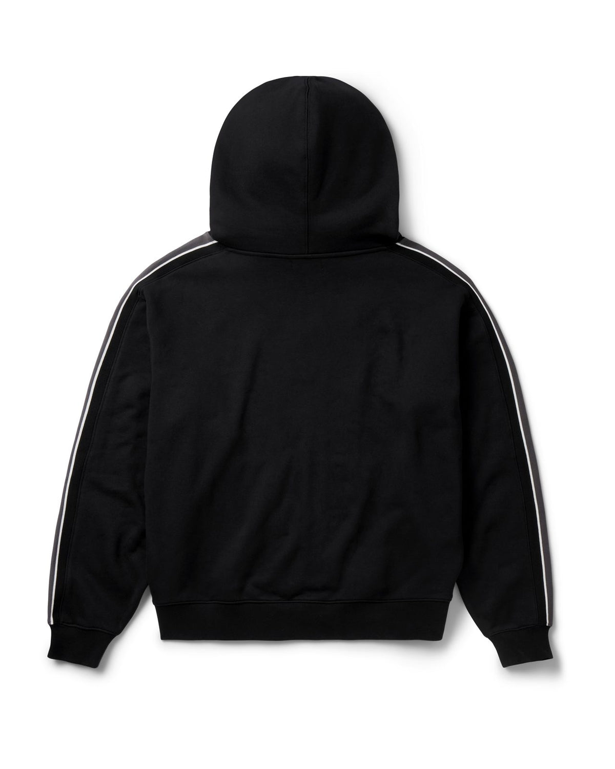 Born X Raised Sport Stripe Zip-Up Hoodie – Black