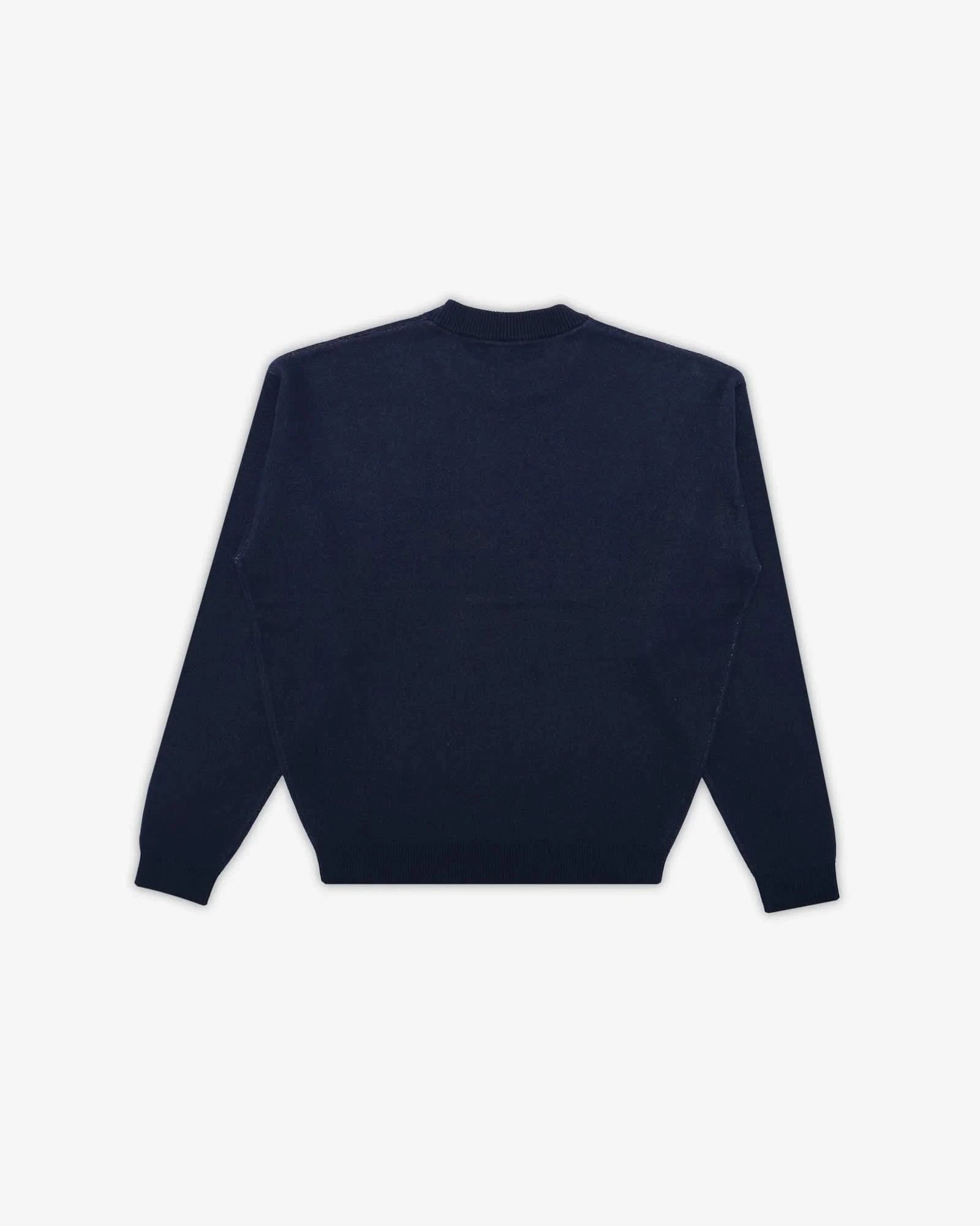 Students Golf Cade Knit Crew Sweater - Navy - Gallery Streetwear