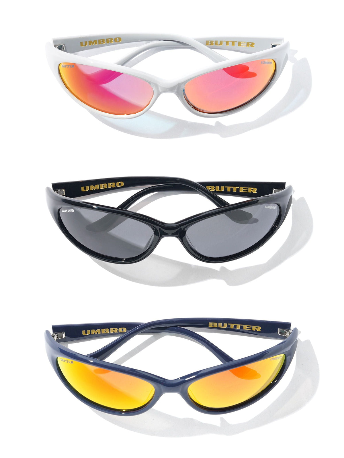 Butter Goods x Umbro Striker Sunglasses Black — worn by model