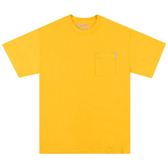 Tenant NY Stacked Logo Pocket Tee – Mustard - Gallery Streetwear