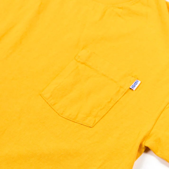 Tenant NY Stacked Logo Pocket Tee – Mustard - Gallery Streetwear