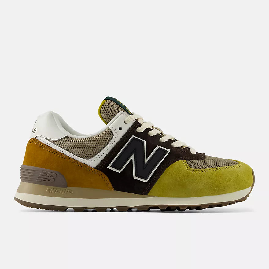 New Balance 574 Black Coffee/Breakfast Tea Men's Shoes