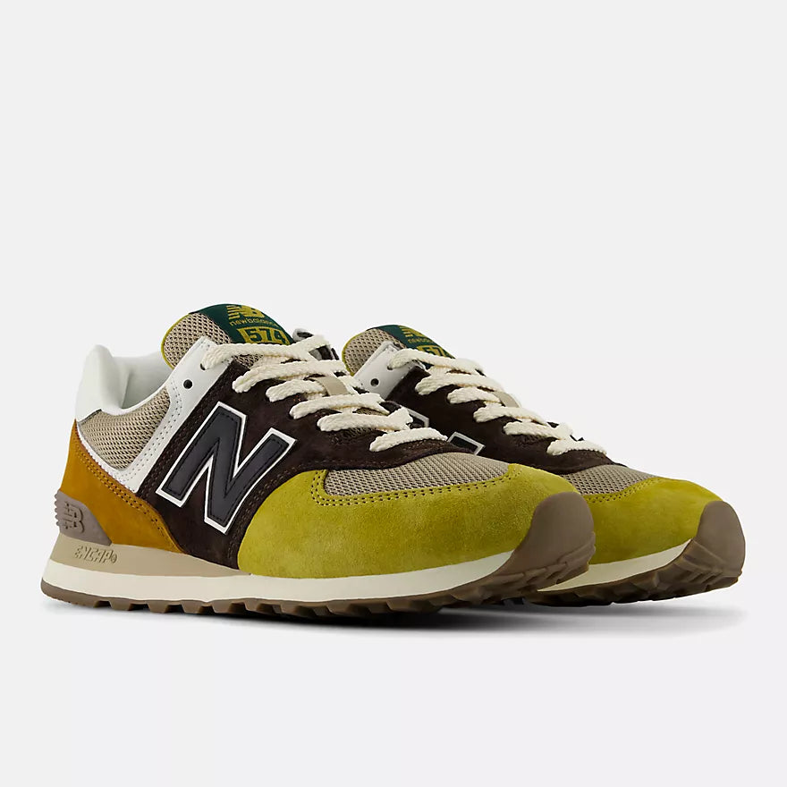 New Balance 574 Black Coffee/Breakfast Tea Men's Shoes