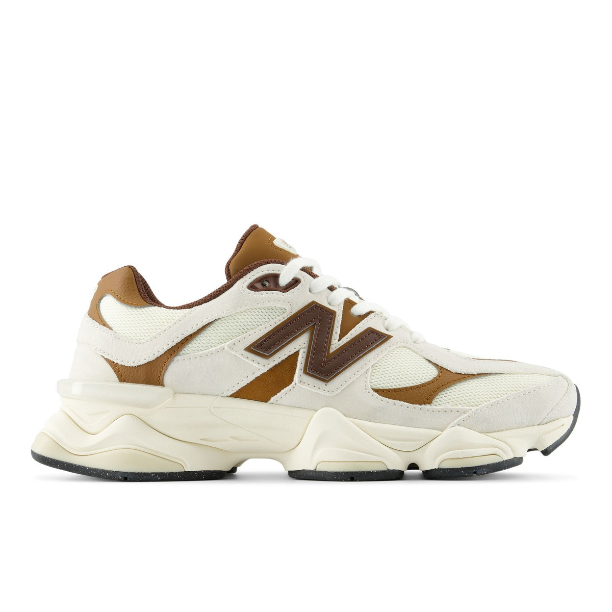 New Balance 9060 in Breakfast Tea with Angora, lateral side view