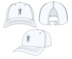 Eastside Golf Ponytail Hat - White