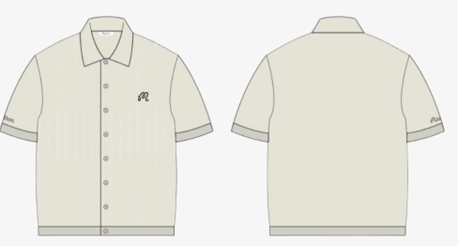 Malbon Golf Crosscut Polo – Ivory