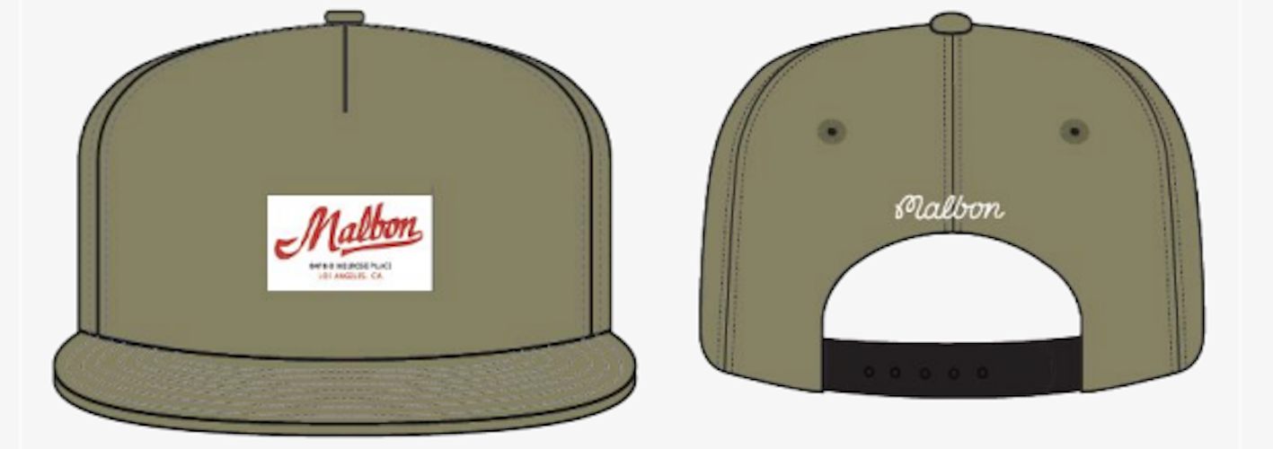 Malbon Golf Benchmark Snapback – Military Green