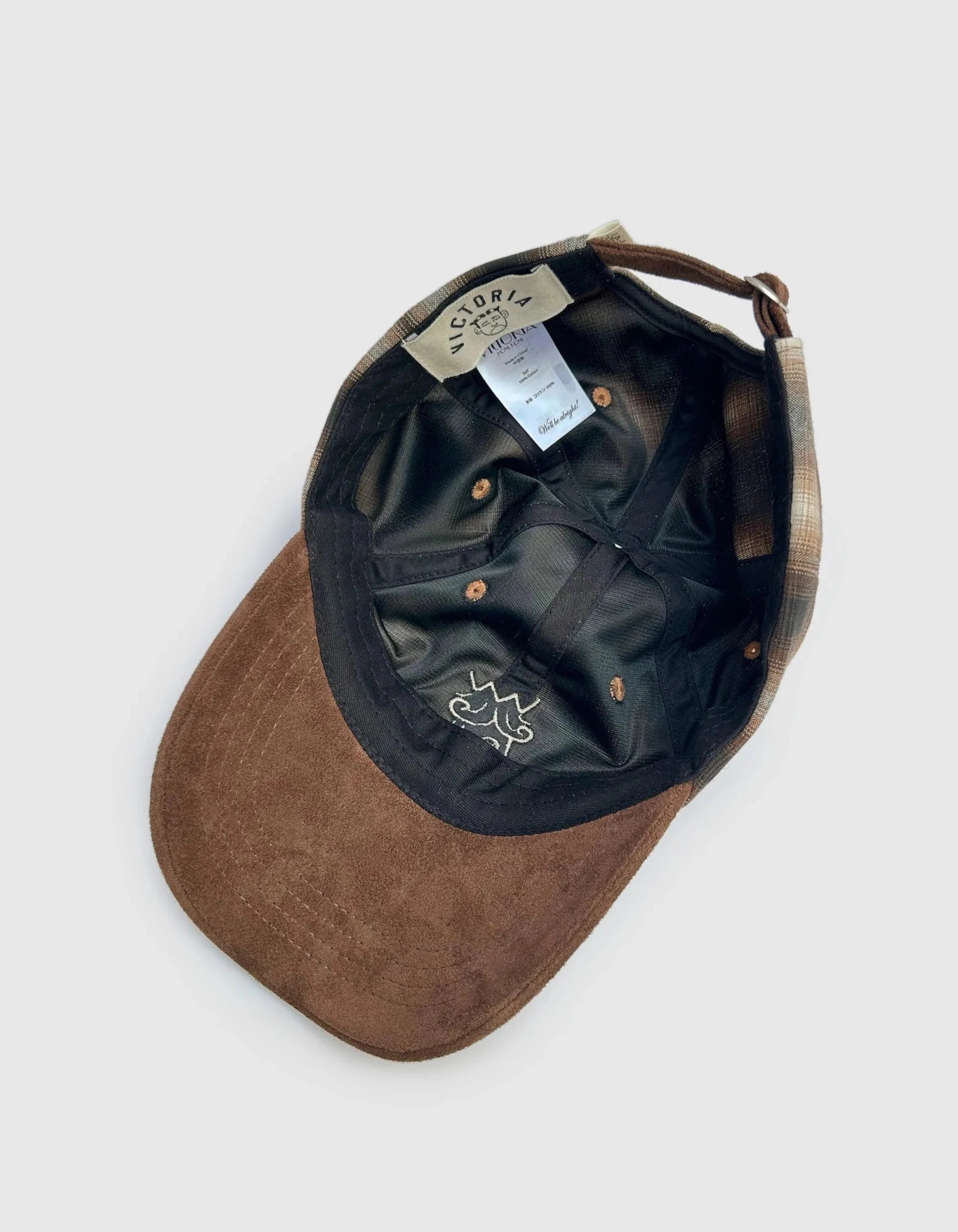 Victoria HK Plaid QH Logo Cap - Gallery Streetwear