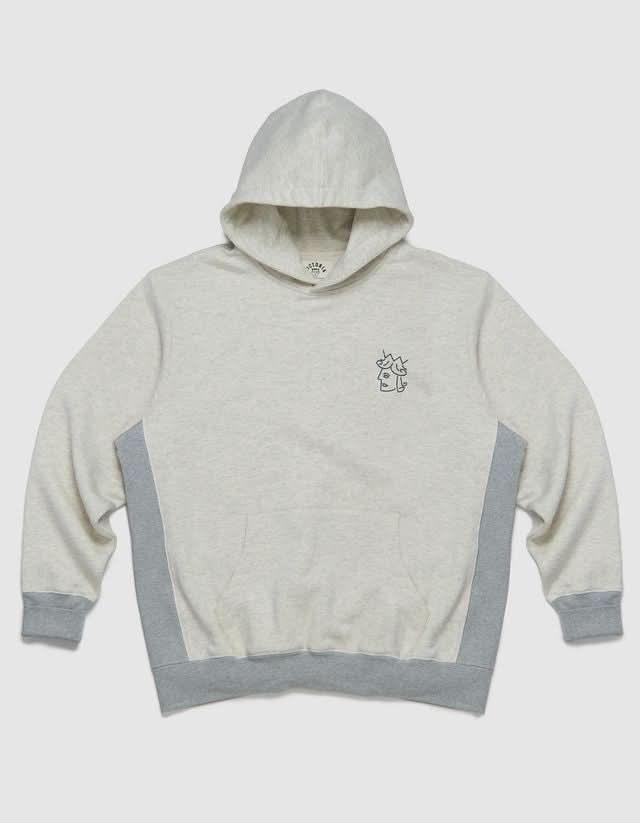Victoria HK QueenHead Hoodie – Two - Tone Grey - Gallery Streetwear