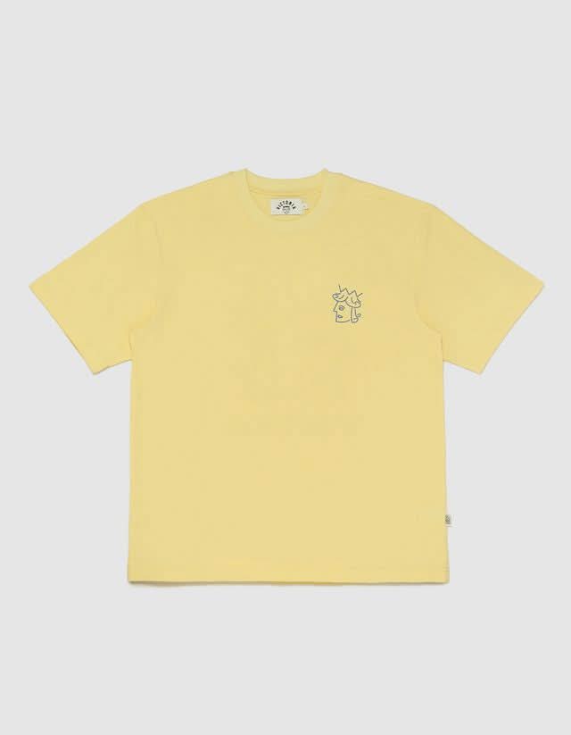 Victoria HK QueenHead Logo Tee – Yellow - Gallery Streetwear