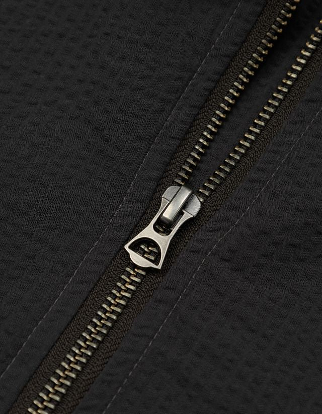 Victoria HK Seersucker Quarter Zip Shirt - Gallery Streetwear