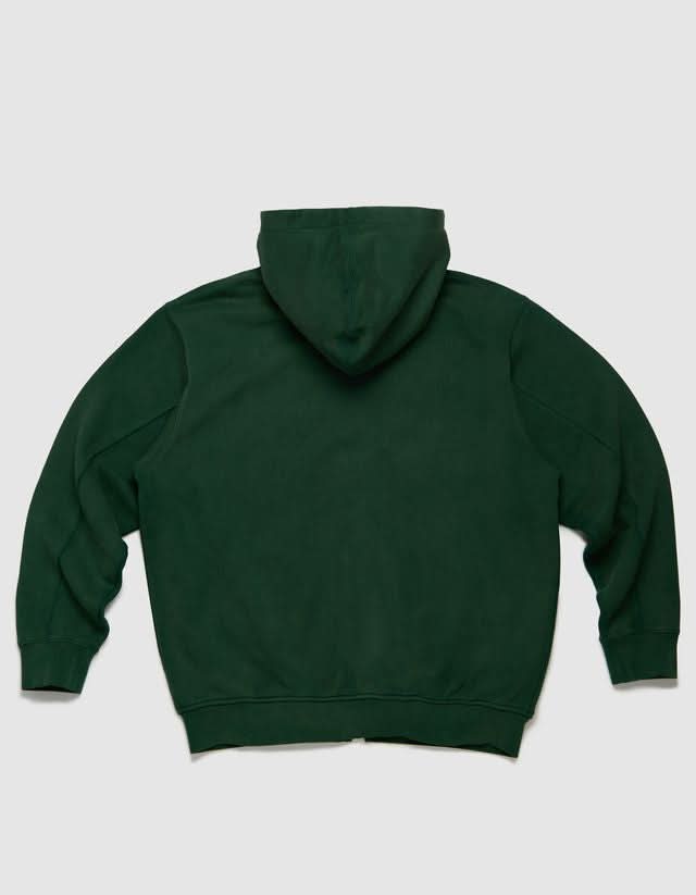 Victoria HK Spiky Script Zip Hoodie – Green - Gallery Streetwear