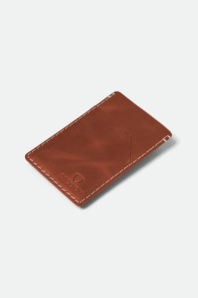 Brixton | Card Holder Brown - Gallery Streetwear